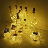 6.5ft 20 LED Wine Bottle Lights Cork Battery Powered Garland DIY Christmas String Lights For Party Halloween Wedding Decoracion