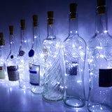 6.5ft 20 LED Wine Bottle Lights Cork Battery Powered Garland DIY Christmas String Lights For Party Halloween Wedding Decoracion