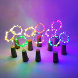 6.5ft 20 LED Wine Bottle Lights Cork Battery Powered Garland DIY Christmas String Lights For Party Halloween Wedding Decoracion