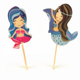 Birthday Party Decorations Kids 24 Pcs/lot Mermaid Party Cupcake Topper Party Decorations Mermaid Party Supplies Deco Marriage