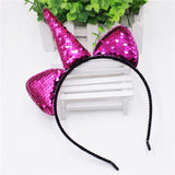 Cute Can Flip Sequins Glitter Unicorn Hairband Rainbow Unicorn Cat Ears Kid Party Cartoon Headband Hair Accessories For Women