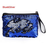 Mermaid Sequins Pencil bag Women Purse DIY Sequins Handbag Mermaid Bag Glitter Clutch Wallet Pencil Case School Stationery