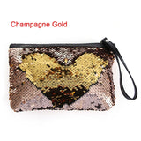 Mermaid Sequins Pencil bag Women Purse DIY Sequins Handbag Mermaid Bag Glitter Clutch Wallet Pencil Case School Stationery