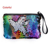 Mermaid Sequins Pencil bag Women Purse DIY Sequins Handbag Mermaid Bag Glitter Clutch Wallet Pencil Case School Stationery