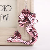 Mermaid Star Unicorn Cat Keychain Glitter Pompom Sequins Key Chain Gifts for Women Llaveros Mujer Car Bag Accessories Key Ring