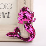 Mermaid Star Unicorn Cat Keychain Glitter Pompom Sequins Key Chain Gifts for Women Llaveros Mujer Car Bag Accessories Key Ring