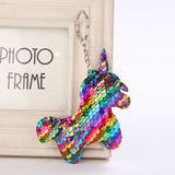 Mermaid Star Unicorn Cat Keychain Glitter Pompom Sequins Key Chain Gifts for Women Llaveros Mujer Car Bag Accessories Key Ring