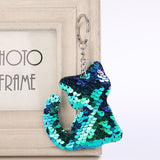 Mermaid Star Unicorn Cat Keychain Glitter Pompom Sequins Key Chain Gifts for Women Llaveros Mujer Car Bag Accessories Key Ring