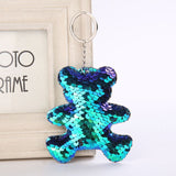 Mermaid Star Unicorn Cat Keychain Glitter Pompom Sequins Key Chain Gifts for Women Llaveros Mujer Car Bag Accessories Key Ring