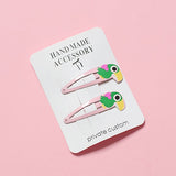 NEW Kids Hair Accessories Headwear 2-6Pcs/Set Flamingo Pineapple Fruit Hairpins Cartoon Mermaid Horse Rainbow Hair Clip for Girl