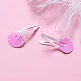 NEW Kids Hair Accessories Headwear 2-6Pcs/Set Flamingo Pineapple Fruit Hairpins Cartoon Mermaid Horse Rainbow Hair Clip for Girl