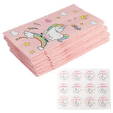OurWarm 12pcs Unicorn Paper Gift Bags Pink Candy Bag for Unicorn Party Baby Shower Birthday Candy Box Birthday Party Supplies