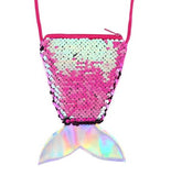 Women Mermaid Tail Sequins Coin Purse Girls Crossbody Bags Sling Money Change Card Holder Wallet Purse Bag Pouch For Kids Gifts