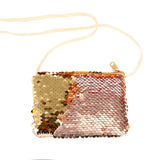 Women Mermaid Tail Sequins Coin Purse Girls Crossbody Bags Sling Money Change Card Holder Wallet Purse Bag Pouch For Kids Gifts