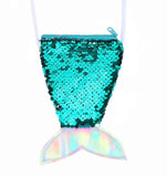 Women Mermaid Tail Sequins Coin Purse Girls Crossbody Bags Sling Money Change Card Holder Wallet Purse Bag Pouch For Kids Gifts